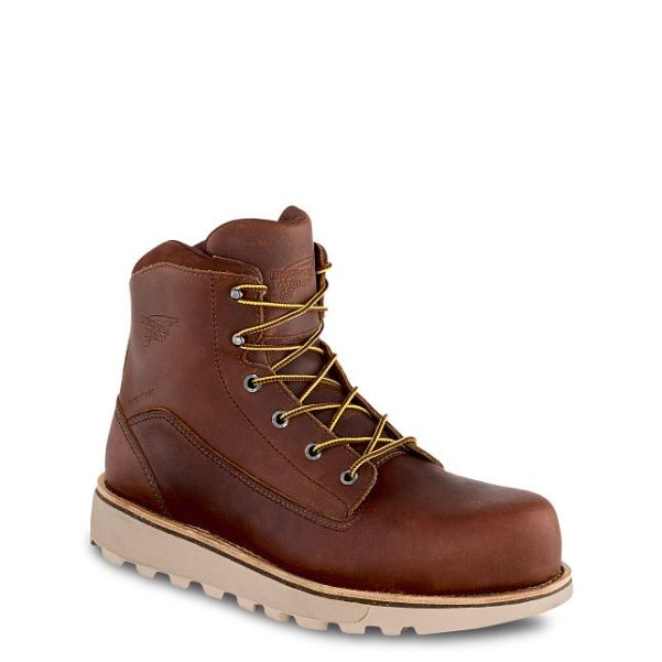 Men's 6-Inch Waterproof Safety Toe Boot Red Wing Shoes Men Work Boots Top
