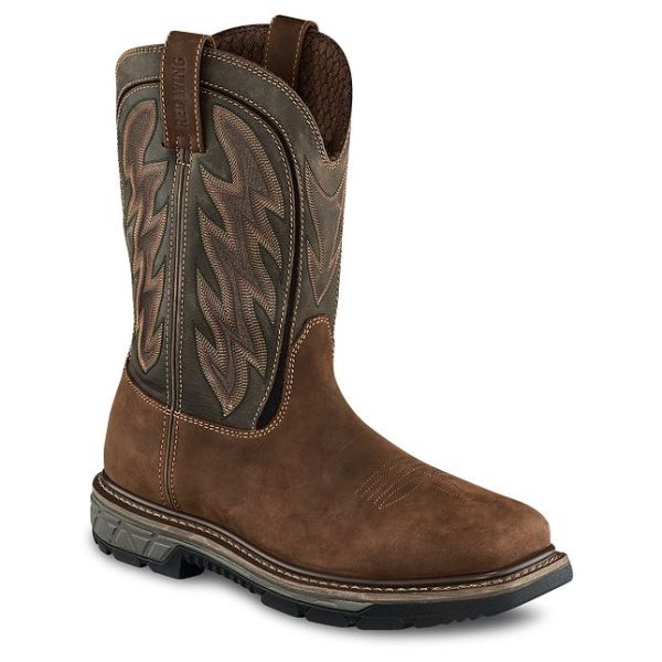 Red Wing Shoes Custom Men's 11-Inch Waterproof, Safety Toe Pull-On Boot Men Work Boots