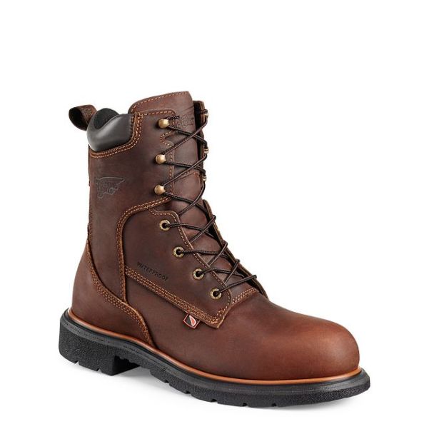 Promo Red Wing Shoes Work Boots Men's 8-Inch Waterproof Soft Toe Boot Men