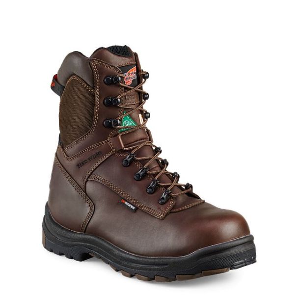 Work Boots Ergonomic Men's 8-Inch Insulated, Waterproof Csa Safety Toe Boot Red Wing Shoes Men