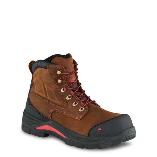 Men's 6-Inch Waterproof Safety Toe Boot Contemporary Red Wing Shoes Work Boots Men