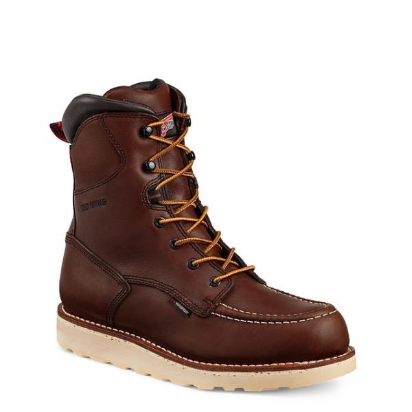 Red Wing Shoes Work Boots Store Men Men's 8-Inch Waterproof Soft Toe Boot