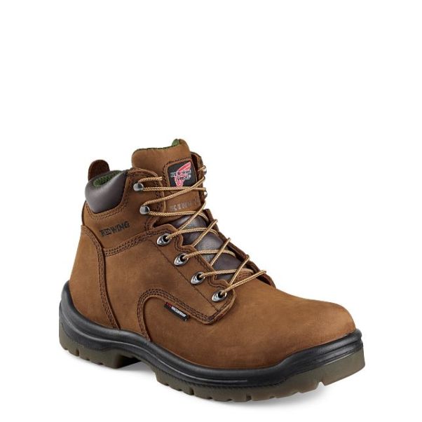 Men's 6-Inch Waterproof Soft Toe Boot Red Wing Shoes Men Work Boots Reliable