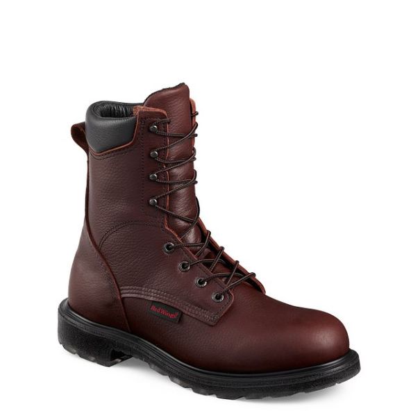 Bargain Red Wing Shoes Work Boots Men's 8-Inch Safety Toe Boot Men