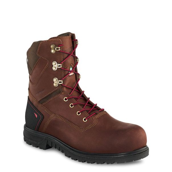 Men's 8-Inch Waterproof Csa Safety Toe Boot Reduced To Clear Red Wing Shoes Men Work Boots