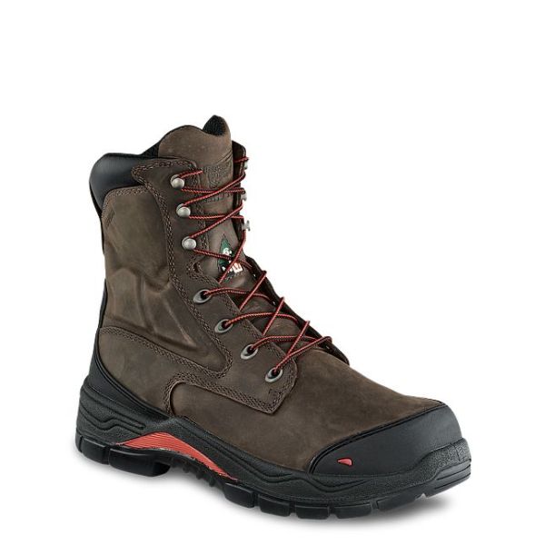 Latest Red Wing Shoes Work Boots Men Men's 8-Inch Waterproof Csa Metguard Safety Toe Boot