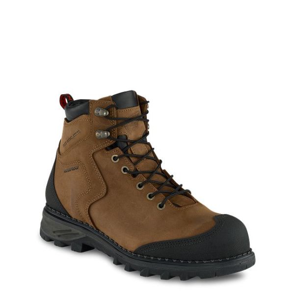 Men Men's 6-Inch Waterproof Safety Toe Boot Professional Work Boots Red Wing Shoes