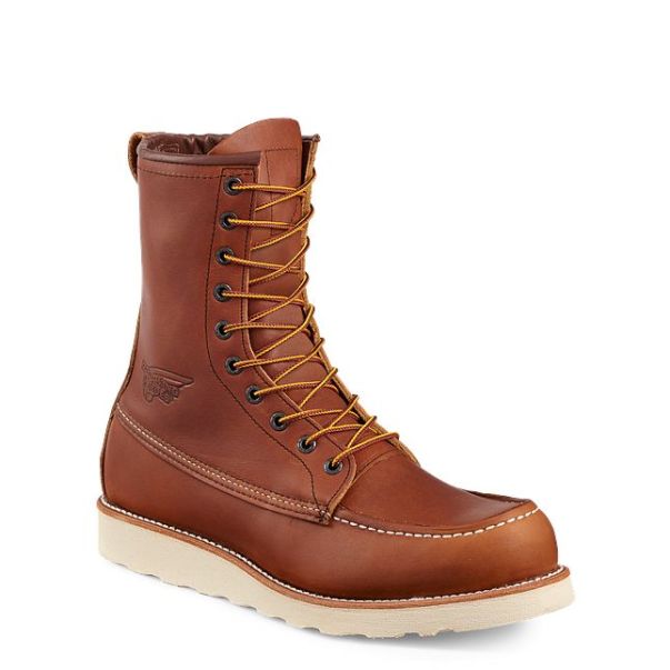 Red Wing Shoes Men's 8-Inch Soft Toe Boot Work Boots Men Nourishing