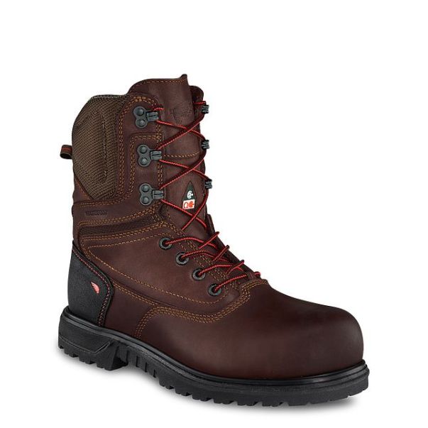 Women's 8-Inch Waterproof, Csa Safety Toe Boot Work Boots Women Plush Red Wing Shoes