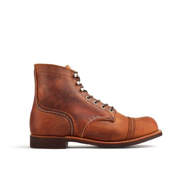 Men Exclusive Offer Men's 6-Inch Boot In Copper Rough & Tough Leather Red Wing Shoes Iron Ranger