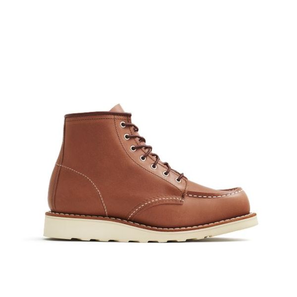 Red Wing Shoes Women's Short Boot In Mocha Oro-Iginal Leather Women Superior Classic Moc