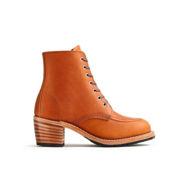 Women's Heeled Boot In Oro Legacy Leather Red Wing Shoes Clara Pure Women