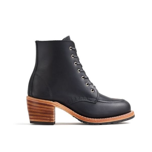 Red Wing Shoes Exquisite Women's Heeled Boot In Black Boundary Leather Clara Women