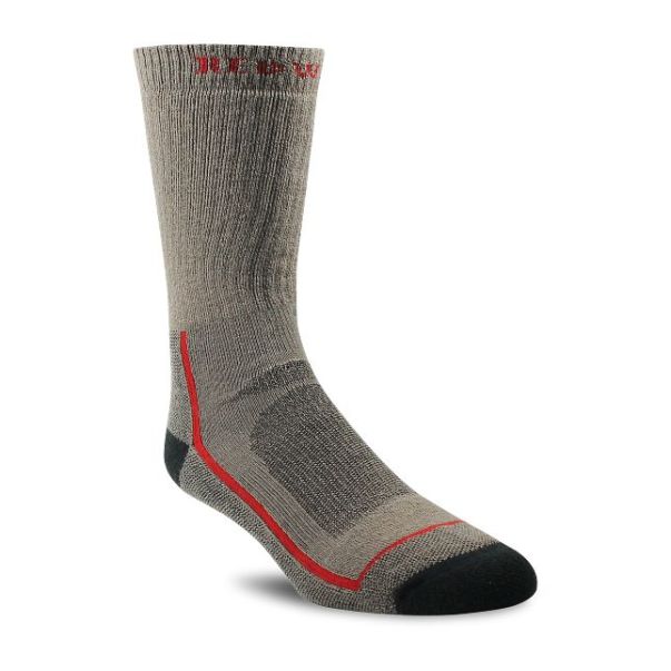 Red Wing Shoes Unisex Steel-Toe Merino Wool Blend Crew Sock In Brown Unisex Socks Budget-Friendly