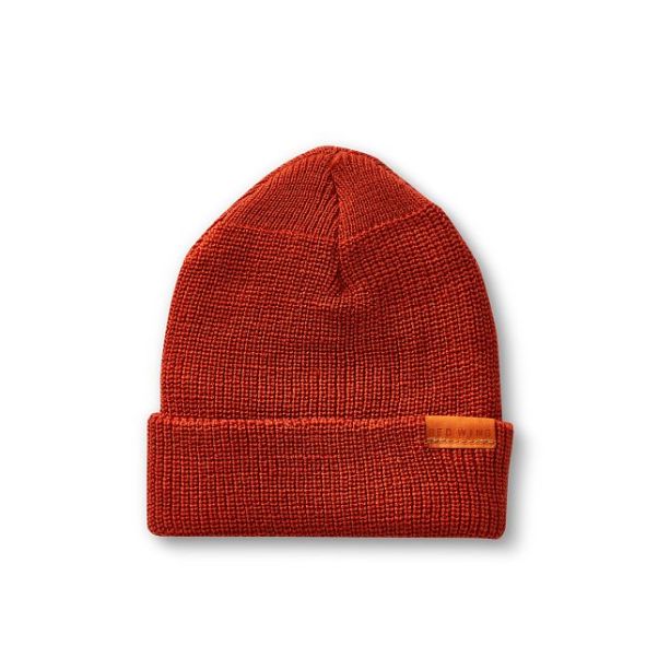 Unisex Value Red Wing Shoes Hats Unisex Merino Wool Knit Hat In Rust