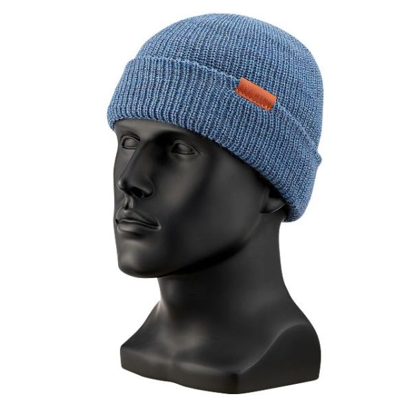 Durable Unisex Merino Wool Hat In Blue Heather Unisex Red Wing Shoes Hats