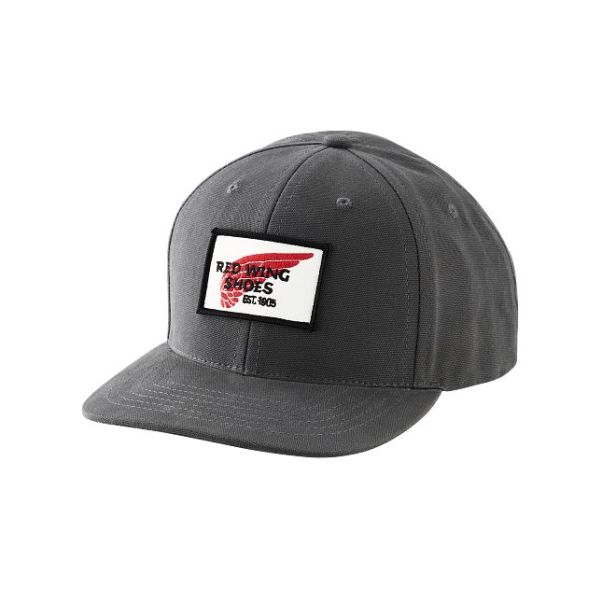 Hats Unisex Unisex Embroidered Logo Ball Cap In Gray Charming Red Wing Shoes