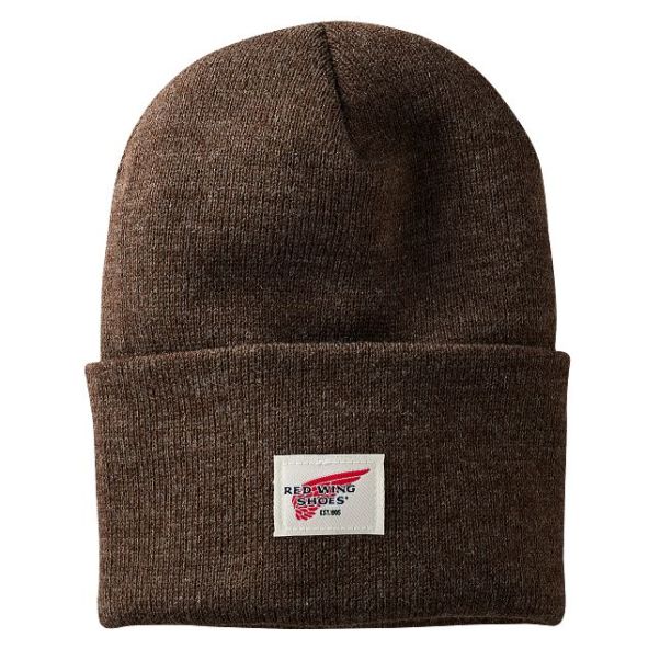 Hats Unisex Red Wing Shoes Functional Unisex Knit Watch Hat In Brown Heather