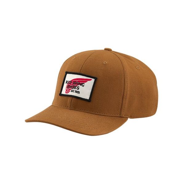Red Wing Shoes Unisex Clearance Unisex Embroidered Logo Ball Cap In Copper Hats