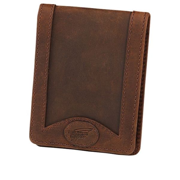 Red Wing Shoes Trendy Unisex Wallet In Brown Leather Unisex Wallets