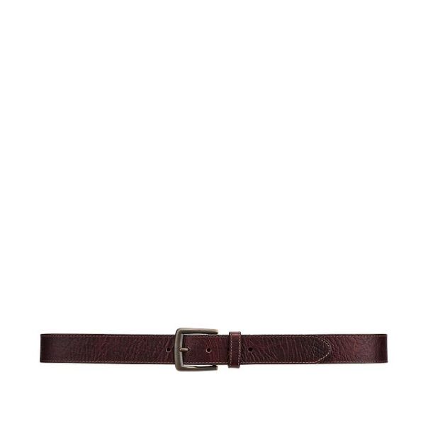 Unisex Belts Men's Belt In Brown Bison Leather Tough Red Wing Shoes