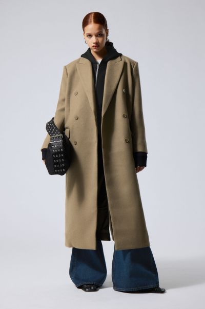 Quality Alex Oversized Wool Blend Coat Jackets & Coats Women Black