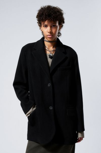 Jackets & Coats Luciana Wool Blazer Women Comfortable Black