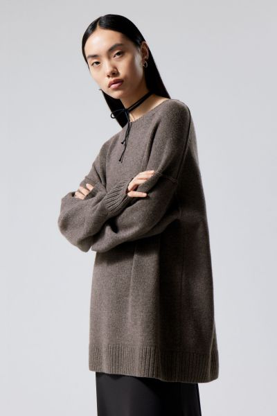Navy Women Knitwear Serene Eloise Oversized Wool Sweater