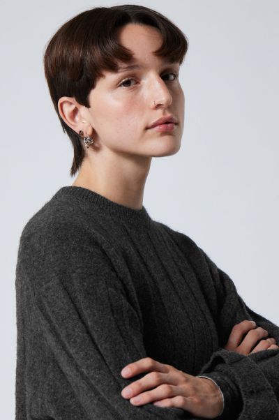 Knitwear Implement Women Fiona Rib Sweater Dusty Blue