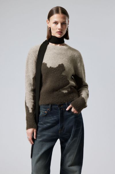 Knitwear Women Mole Abstract Refashion Ayla Jacquard Sweater