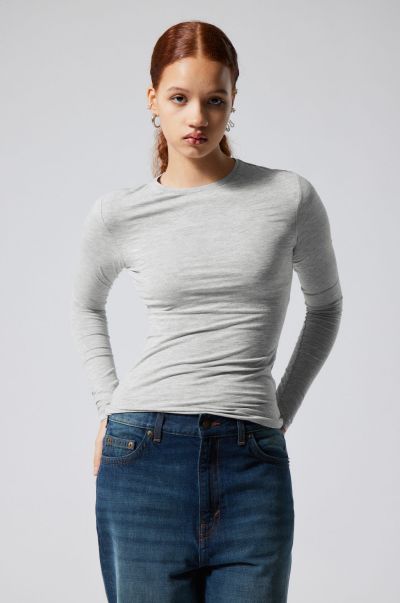 T-Shirts & Tops Women Quality Black Slim Fitted Long Sleeve