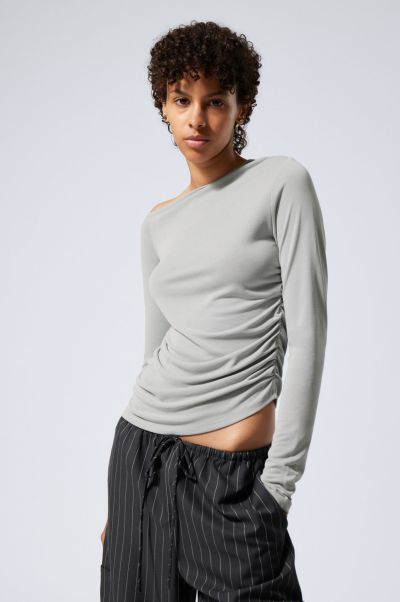 Women Expert Dark Mole T-Shirts & Tops Main Asymmetric Long Sleeve
