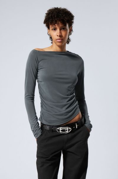 Personalized Dark Mole T-Shirts & Tops Main Asymmetric Long Sleeve Women