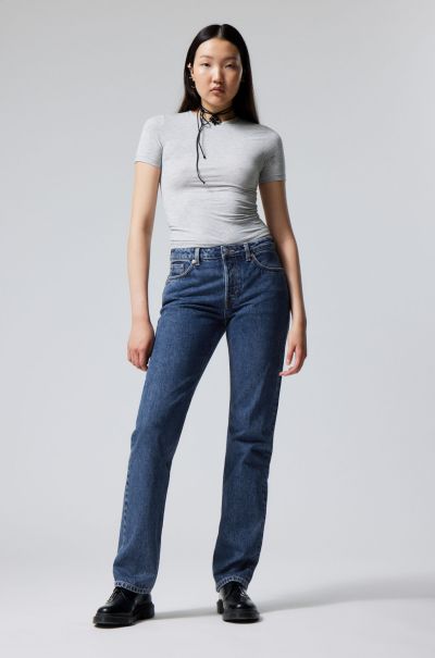 Harper Special Pin Mid Straight Jeans Jeans Women