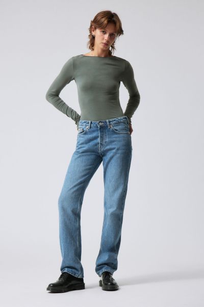 Harper Women Jeans Pin Mid Straight Jeans Opulent