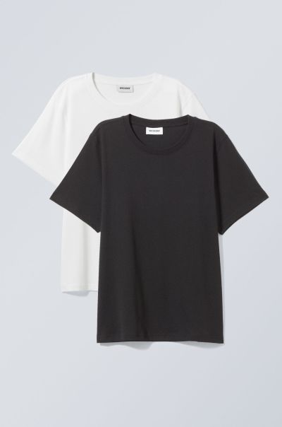 White 2-Pack Essence Standard T-Shirt Quality Women Basics