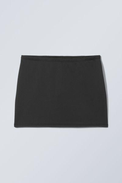 Black Women Minimal Mini Skirt Versatile Skirts