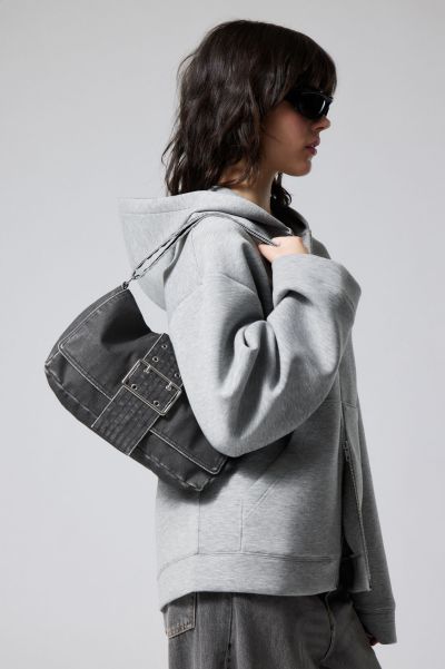 Accessories Black Distinct Kylie Denim Shoulder Bag Women