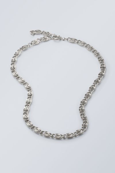 Eli Chain Necklace Silver Women Bargain Accessories