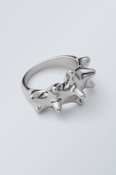 Spike Ring Accessories Silver Plush Women