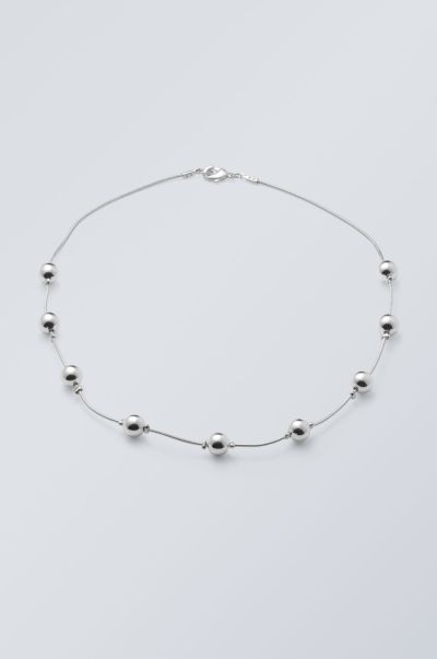 Silver Women Cost-Effective Majken Metal Necklace Accessories