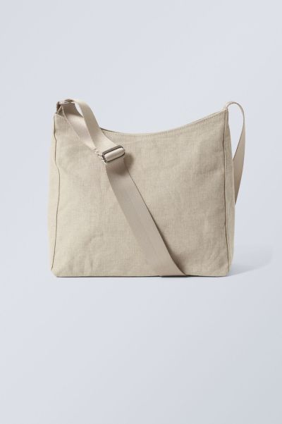 Top Light Beige Accessories Women Zoe Linen Bag