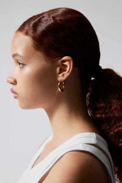 Accessories Mija Hoop Earrings Golden Robust Women
