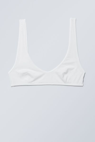 Jade Soft Cotton Bra Underwear 2024 Women White