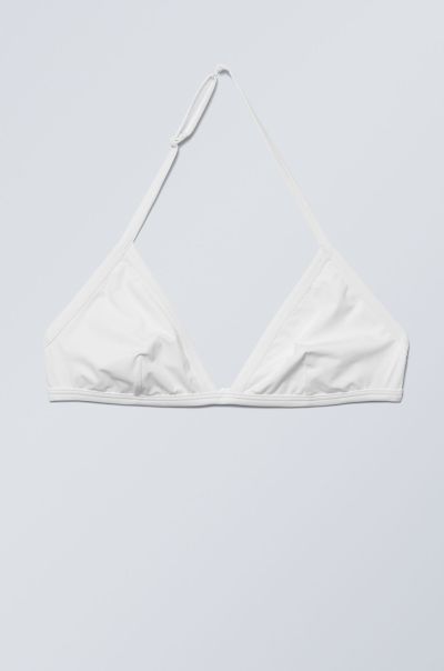 White Affordable Vega Halter Triangle Bra Women Underwear