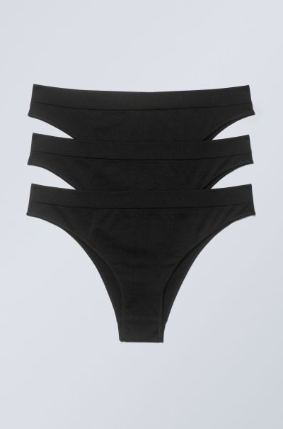3-Pack Cat Soft Briefs Store Underwear Women Black