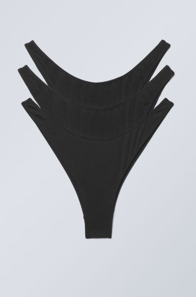 Underwear Customized 3-Pack Mini Brazil Brief Women Black