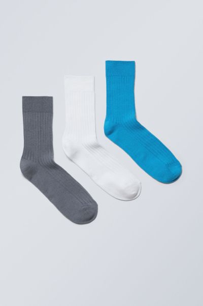 Women Socks Efficient 3-Pack Selma Socks White