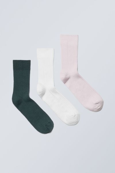3-Pack Selma Socks White Socks Women Reliable