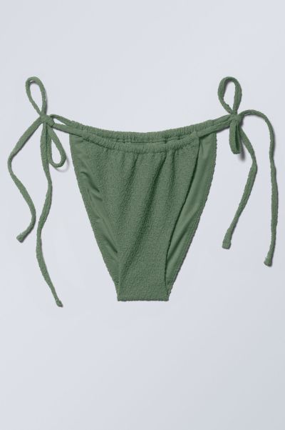 Swimwear Structured Tie Bikini Bottom Women Tested Sage Green